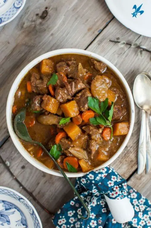 Beef and Guinness Stew with Root Vegetables
