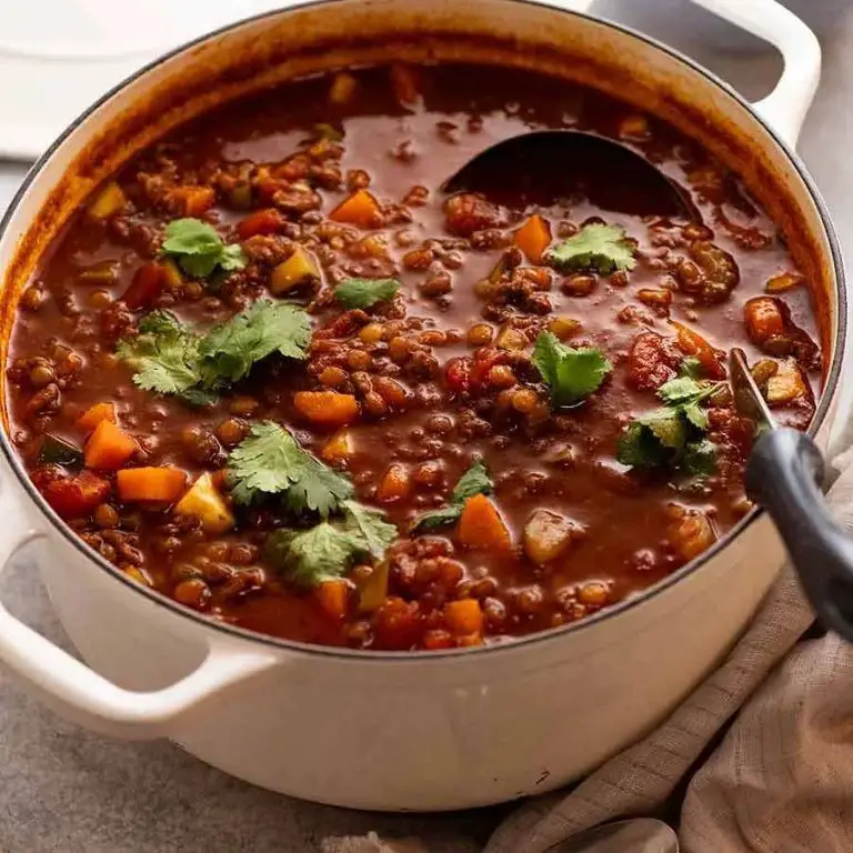Beef and Lentil Mediterranean Soup