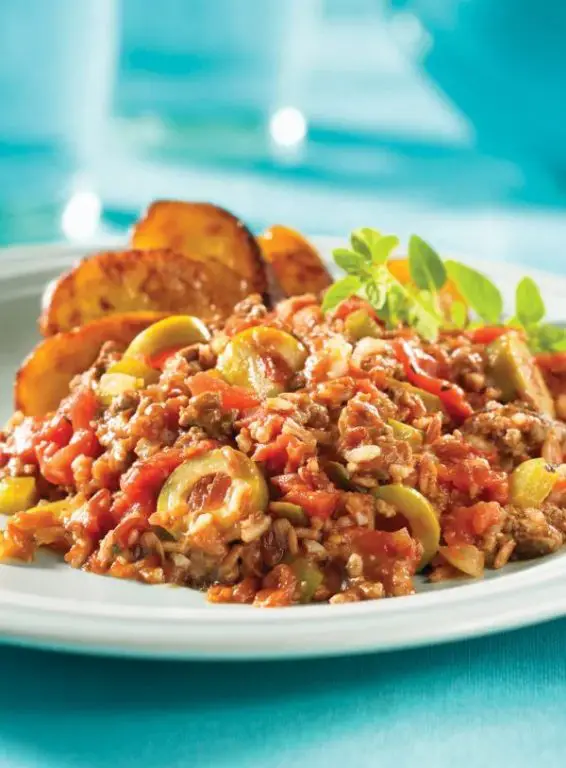 Beef and Plantain Hash Cuban Style
