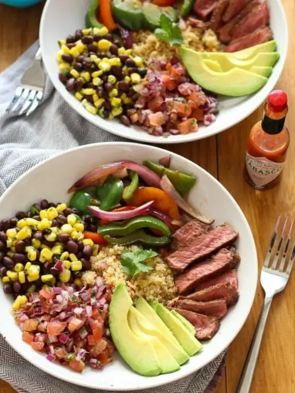 Beef and Quinoa Burrito with Pico de Gallo