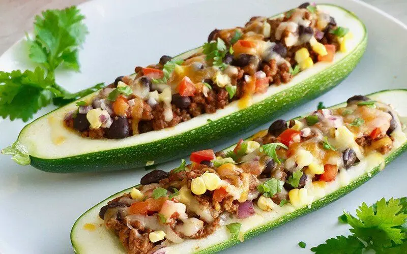 Beef and Zucchini Boats