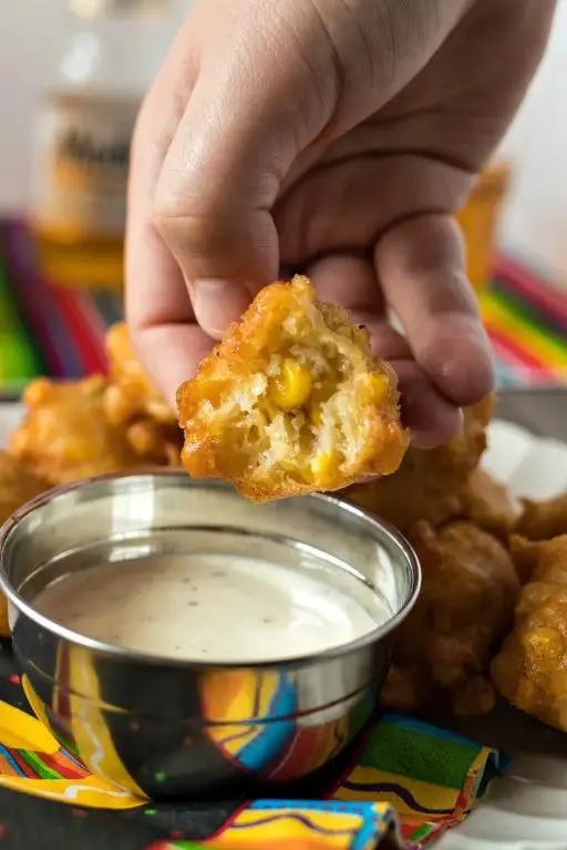 Beer Battered Corn Fritters