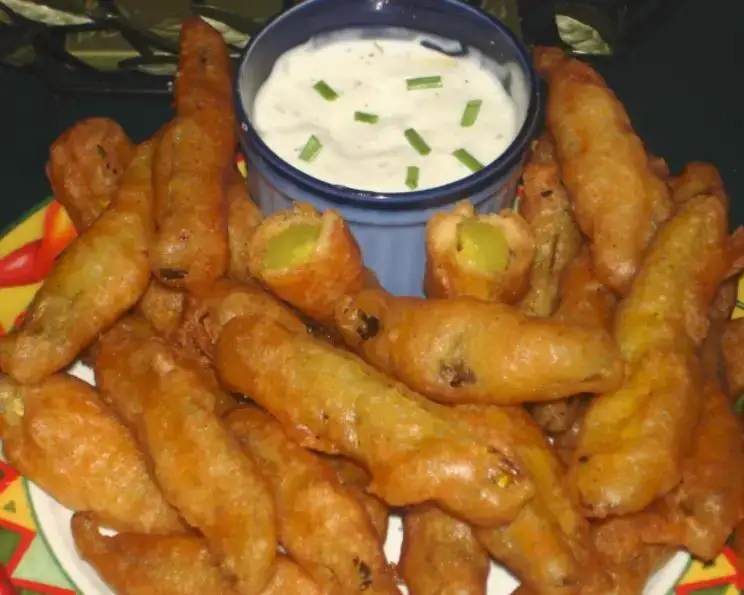 Beer Battered Pickle Spears