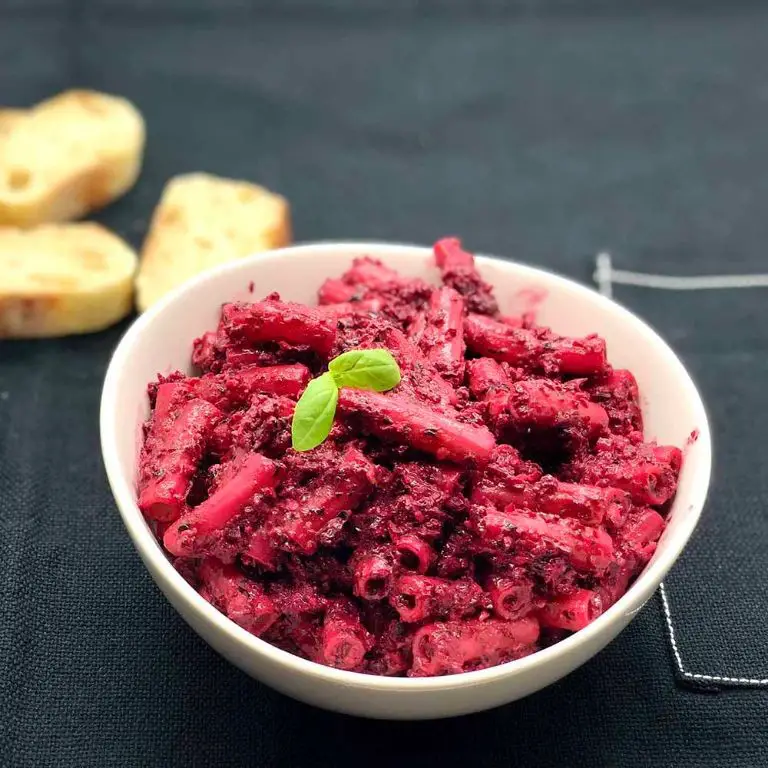 Beet Stem Pesto Pasta