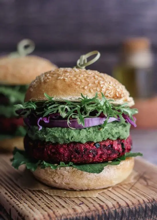 Beet and Chickpea Burger Patties