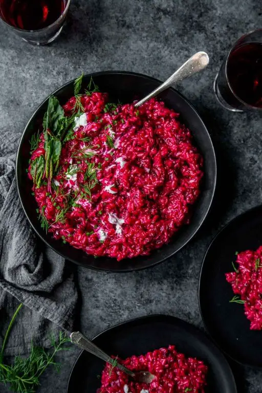 Beet and Goat Cheese Instant Pot Risotto