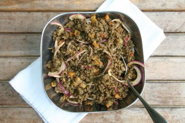 Beet and Lentil Salad with Orange Mustard Dressing