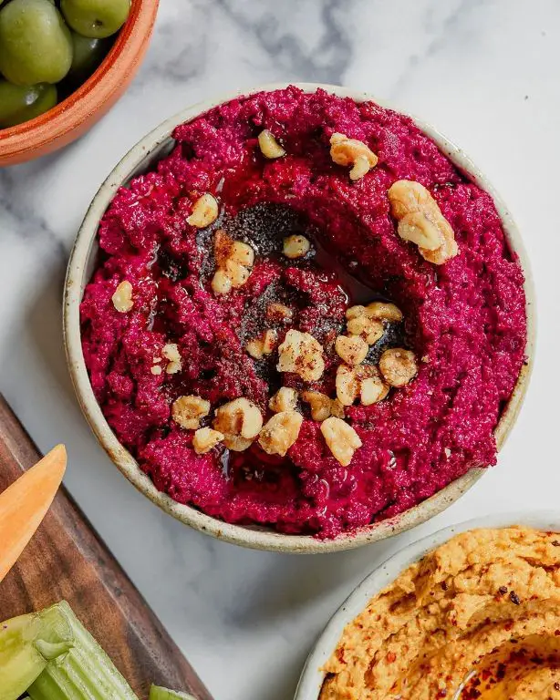 Beetroot Muhammara with Walnuts and Tahini