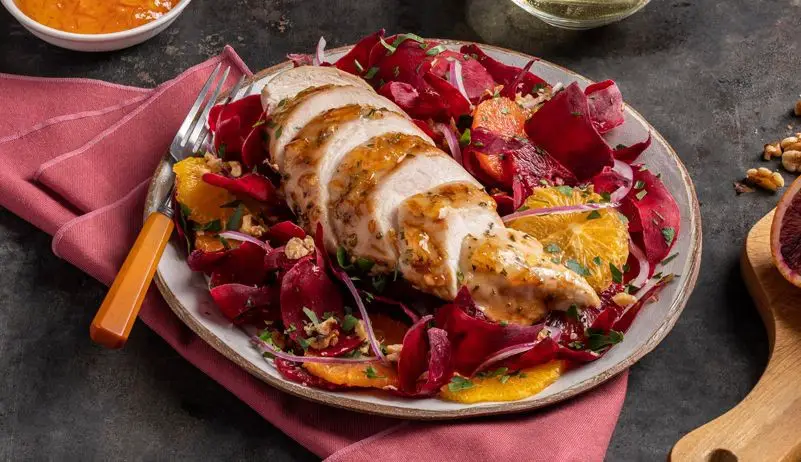 Beetroot and Orange Glazed Chicken