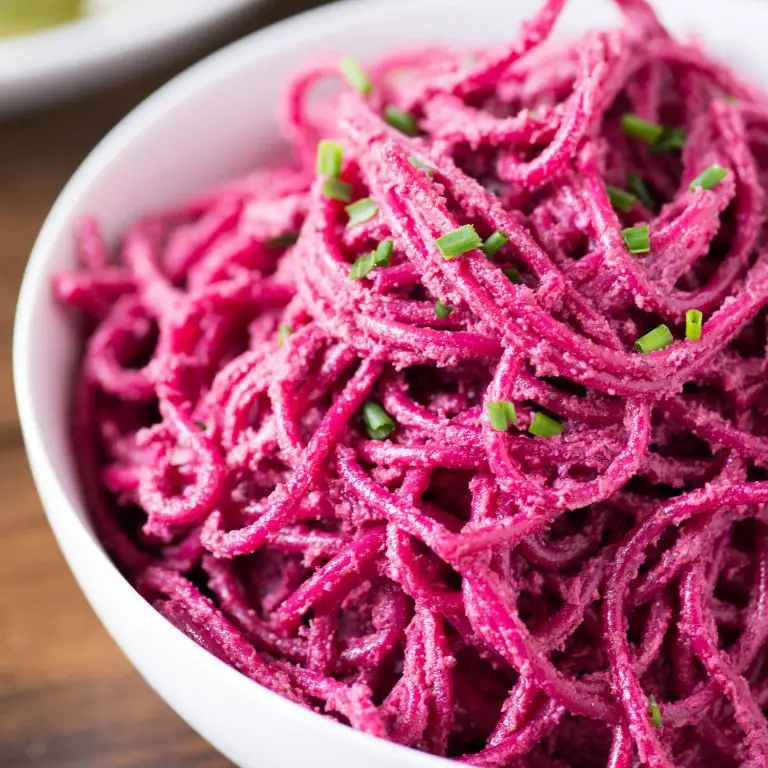 Beetroot and Walnut Pesto Pasta