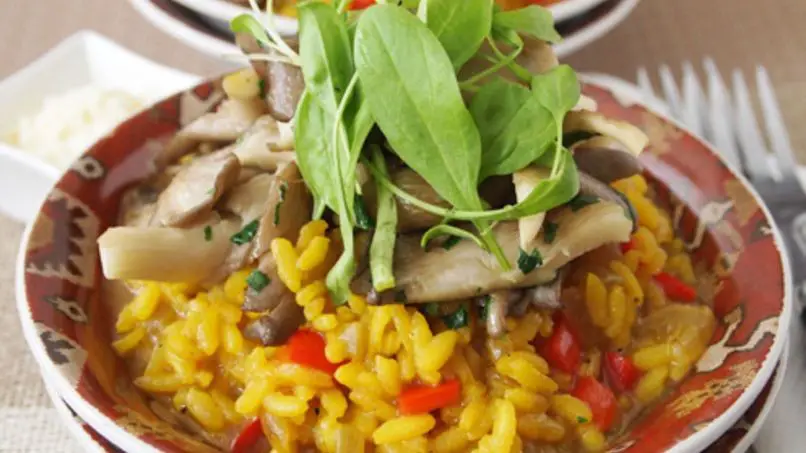 Bell Pepper and Mushroom Risotto