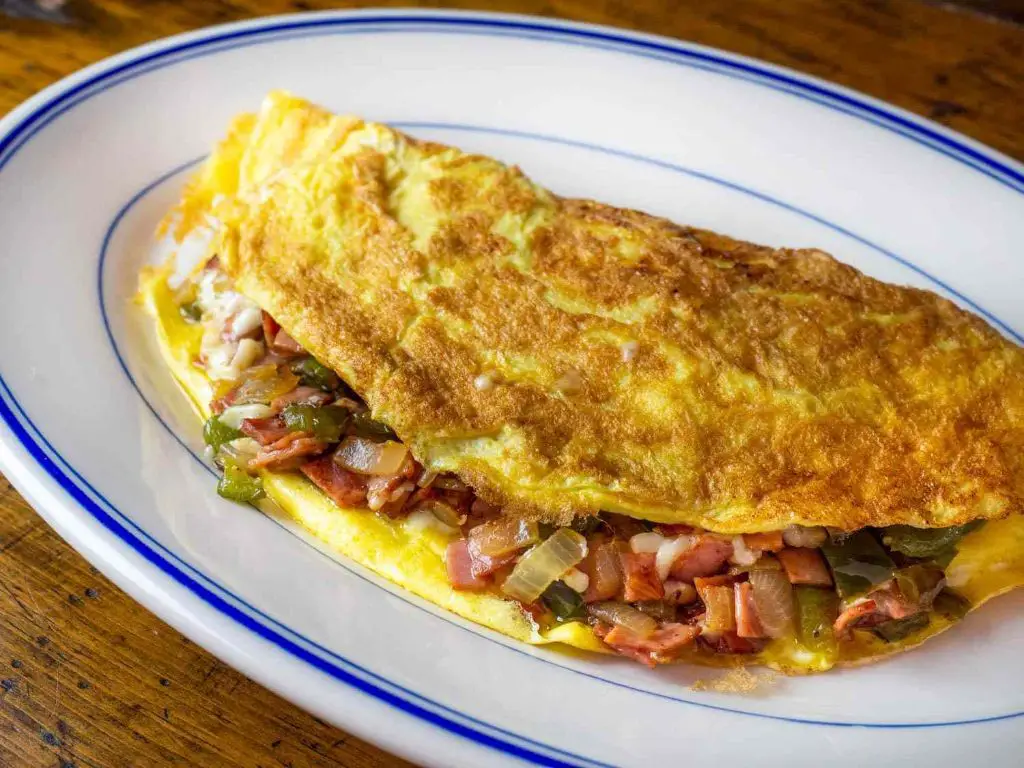 Bell Pepper and Onion Omelette