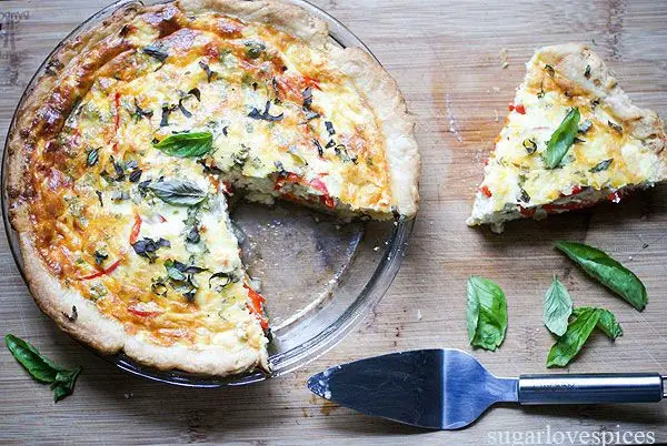 Bell Pepper and Onion Quiche