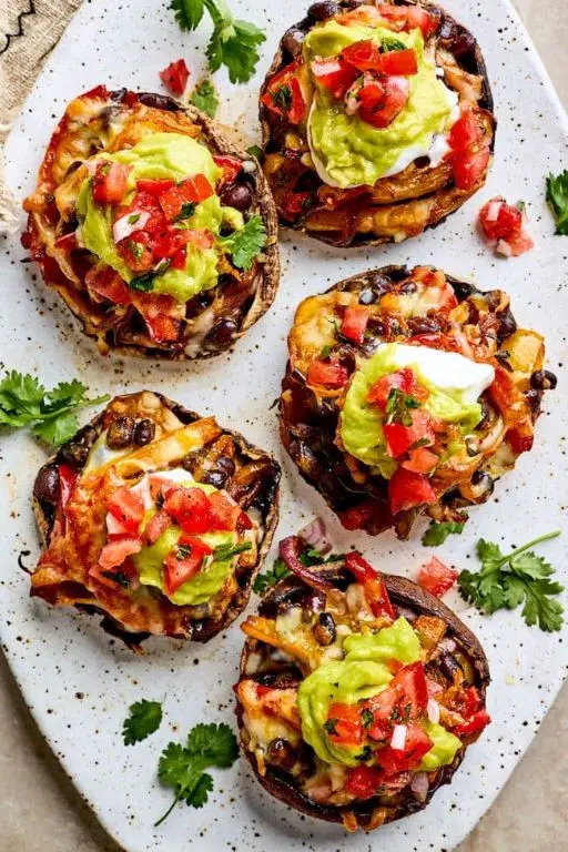 Bell Pepper and Onion Stuffed Mushrooms