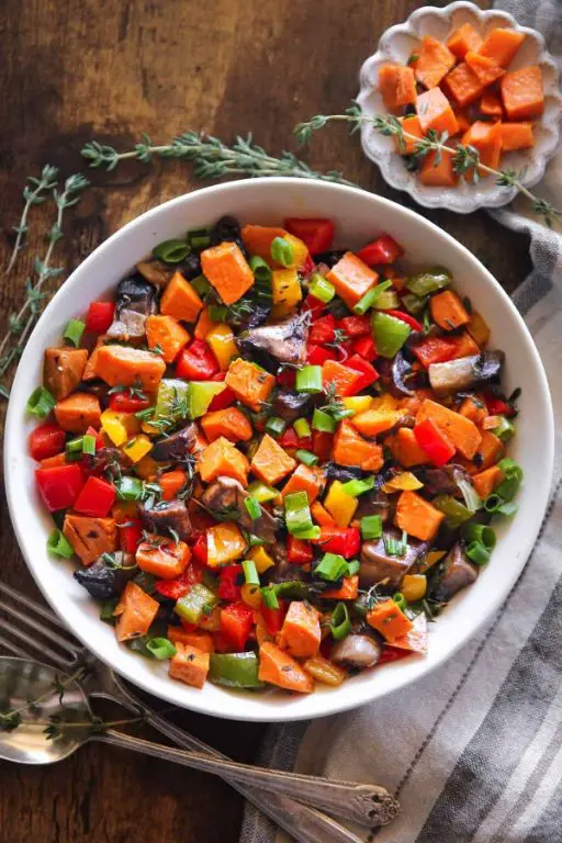 Bell Pepper and Sweet Potato Hash