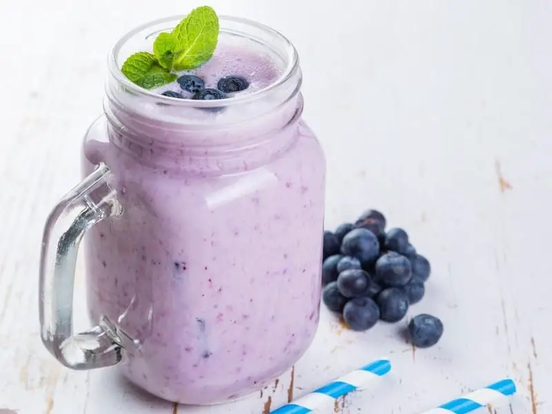 Berry Almond Butter Protein Smoothie
