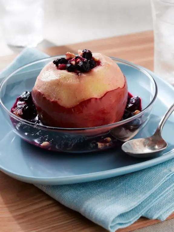 Berry Compote Baked Apples