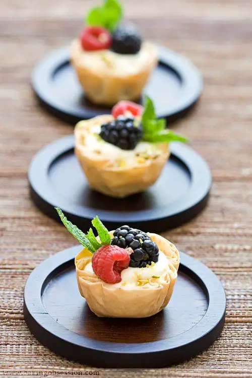 Berry Phyllo Dough Tartlets