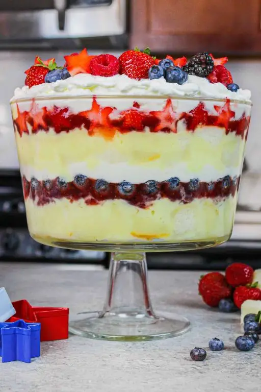 Berry Trifle with Vanilla Custard