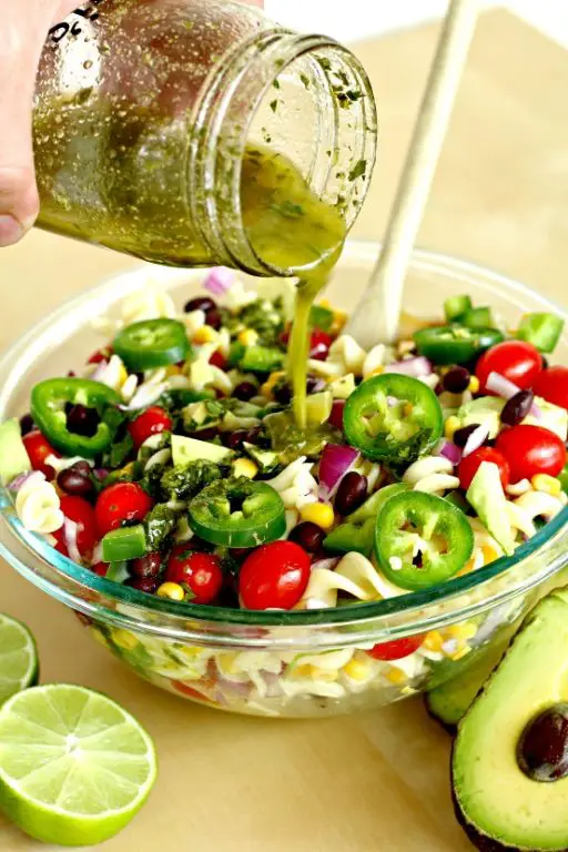 Black Bean Pasta with Cilantro Lime Dressing