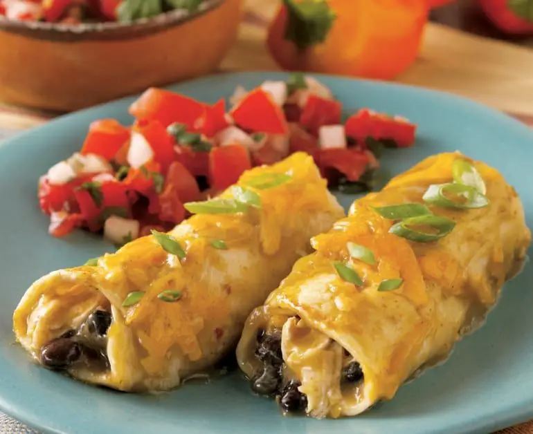 Black Bean and Chicken Enchiladas