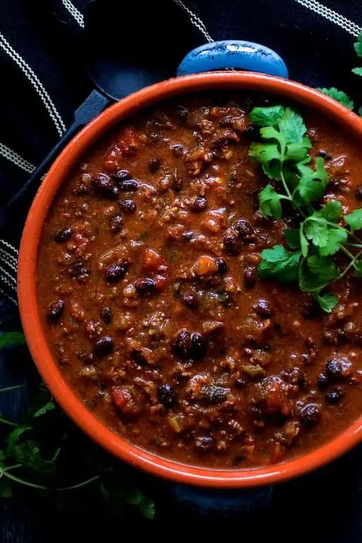 Black Bean and Chorizo Chili