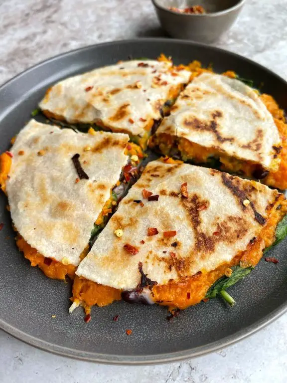 Black Bean and Spinach Quesadillas