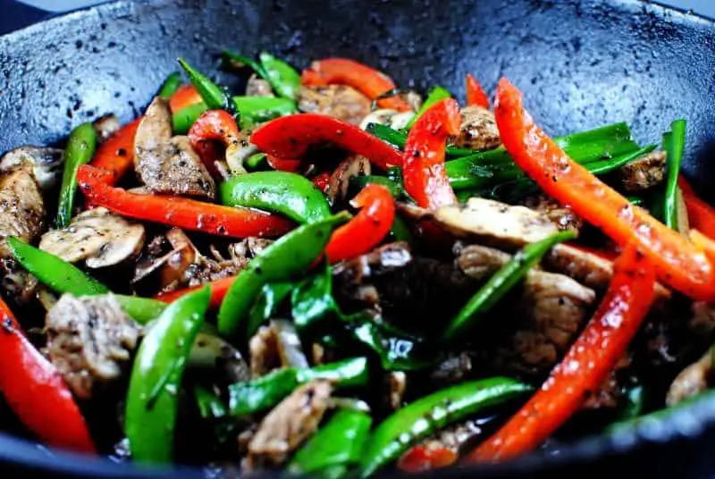 Black Pepper Pork Stir Fry