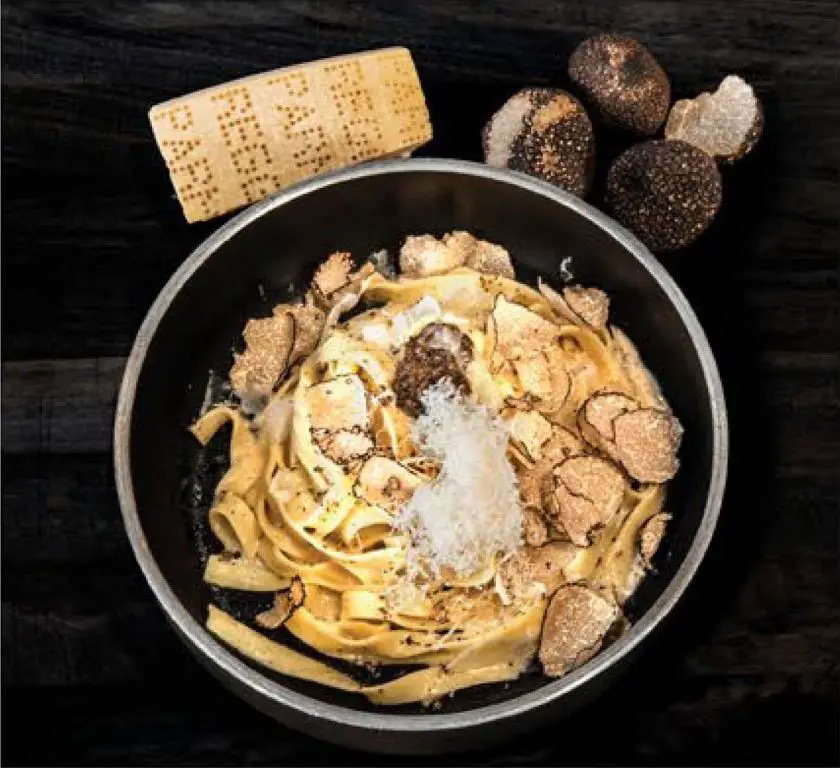 Black Truffle Tagliatelle with Parmesan