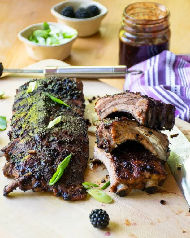 Blackberry BBQ Sauce for Ribs