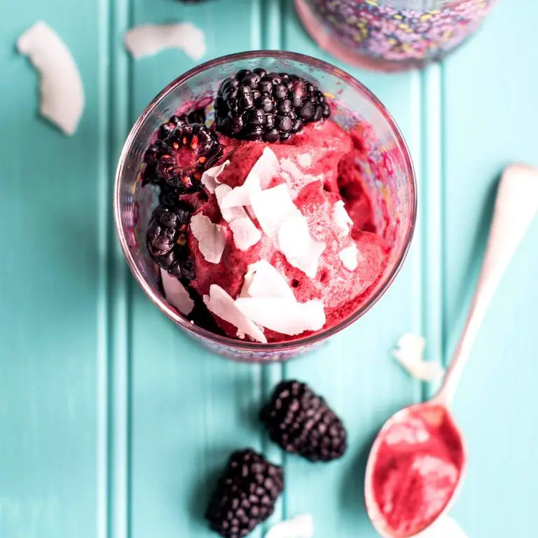 Blackberry Coconut Health Ice Cream