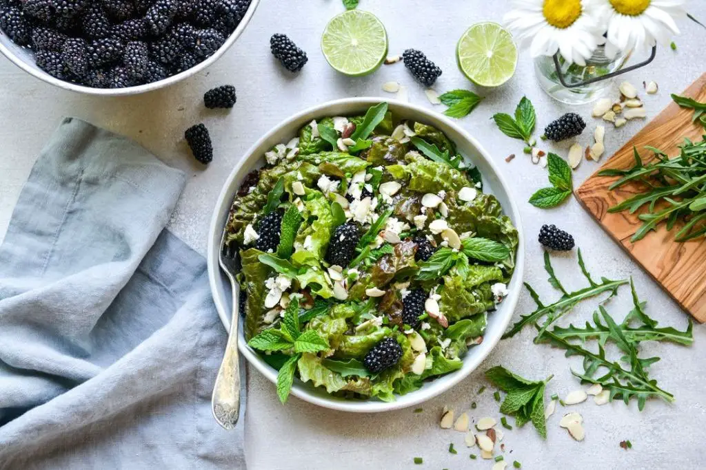 Blackberry Mint Congealed Salad