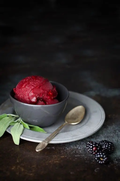 Blackberry Sage Italian Ice