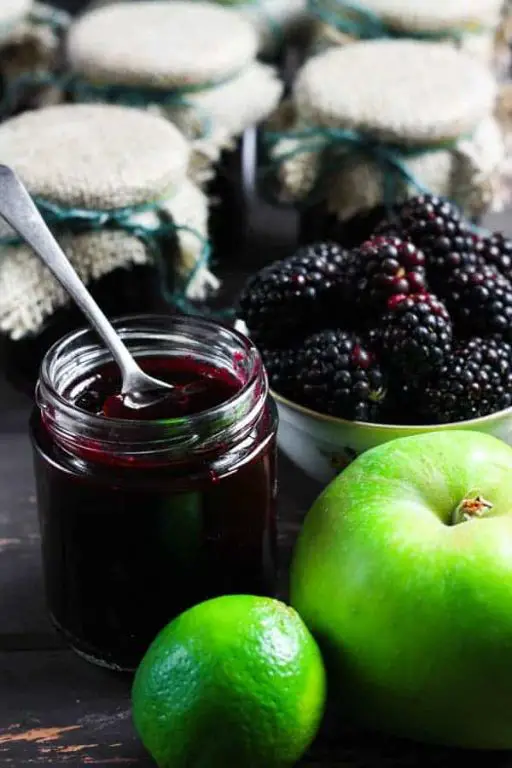 Blackberry Sure-Jell Jam with Lime Zest