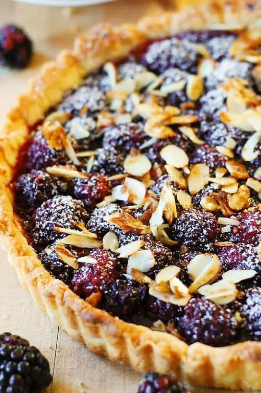 Blackberry and Almond Tart