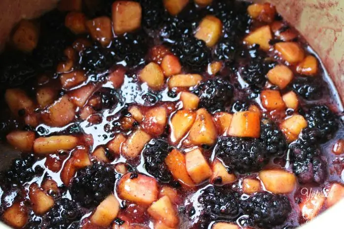 Blackberry and Peach Jam