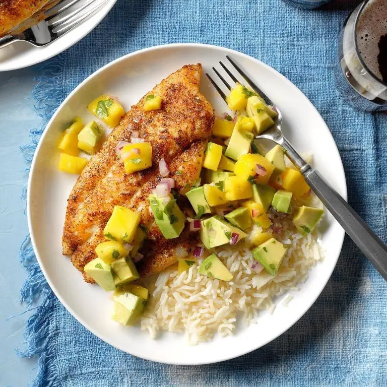 Blackened Catfish with Mango Salsa