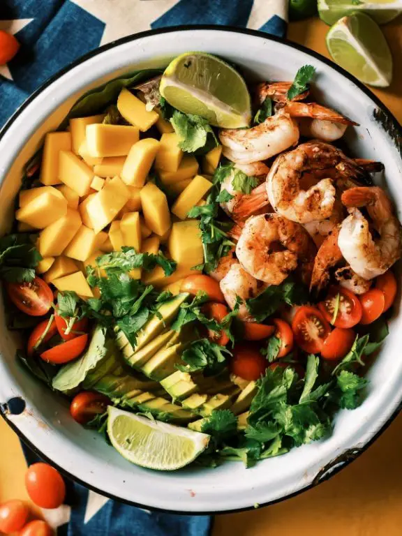 Blackstone Grilled Shrimp and Mango Salad