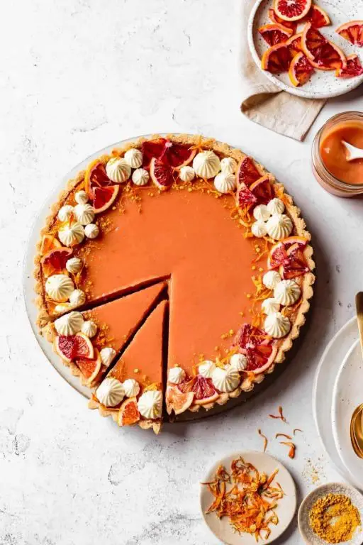 Blood Orange Curd Tart
