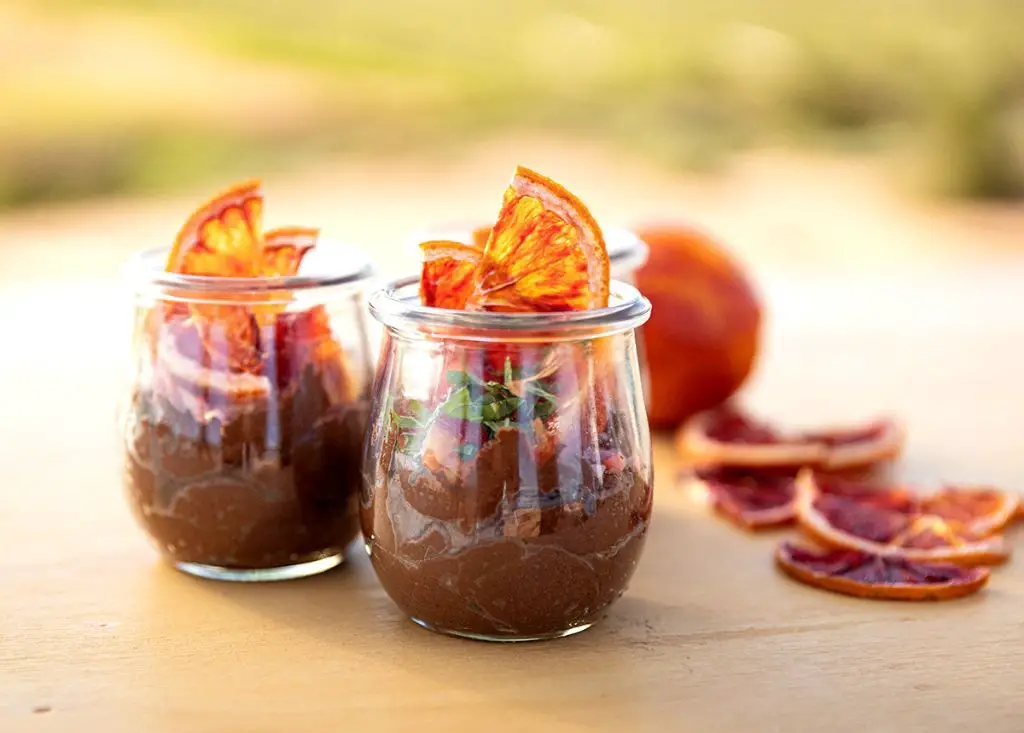 Blood Orange and Dark Chocolate Mousse