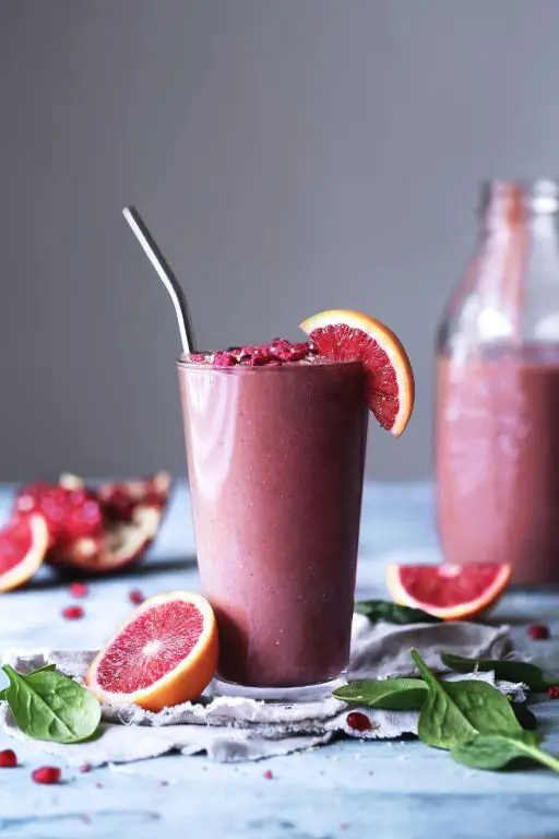 Blood Orange and Pomegranate Smoothie