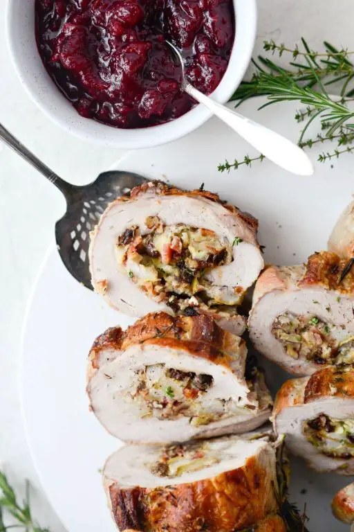 Blue Cheese and Pear Stuffed Pork Loin