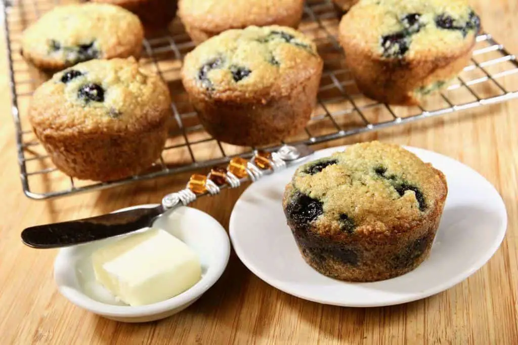 Blueberry Almond Flour Muffins