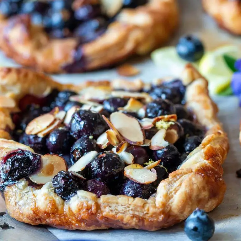 Blueberry Almond Phyllo Pockets