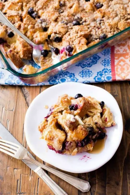 Blueberry Buckle French Toast Casserole