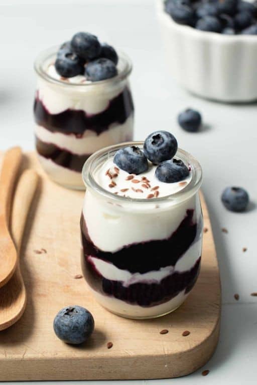 Blueberry Buckle Parfait with Greek Yogurt