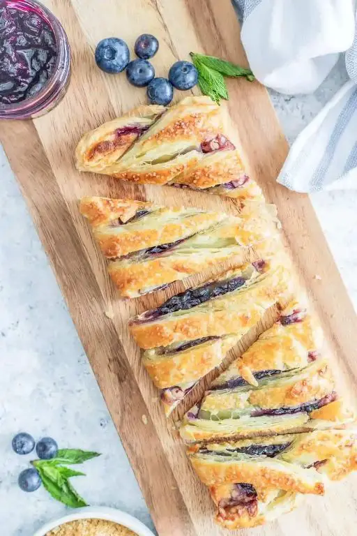 Blueberry Chocolate Pastry Braid