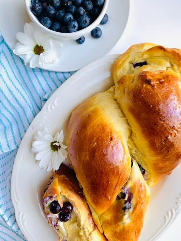 Blueberry Cream Cheese Sweet Yeast Bread