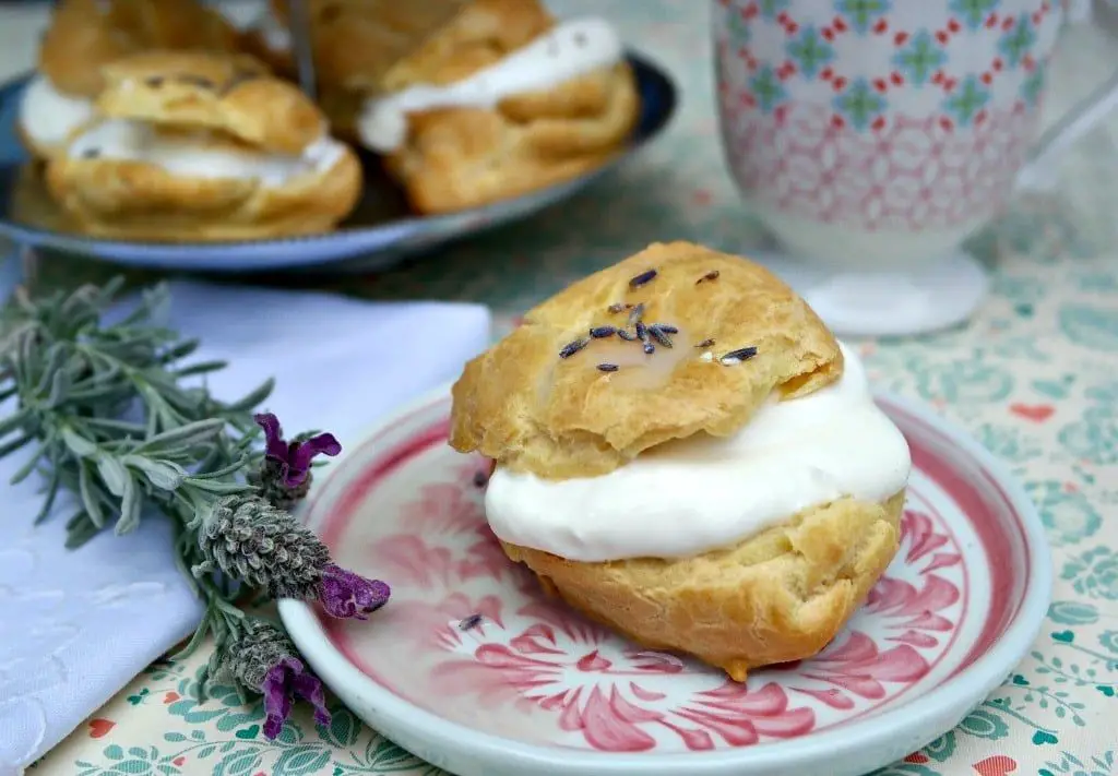 Blueberry Lavender Cream Puffs