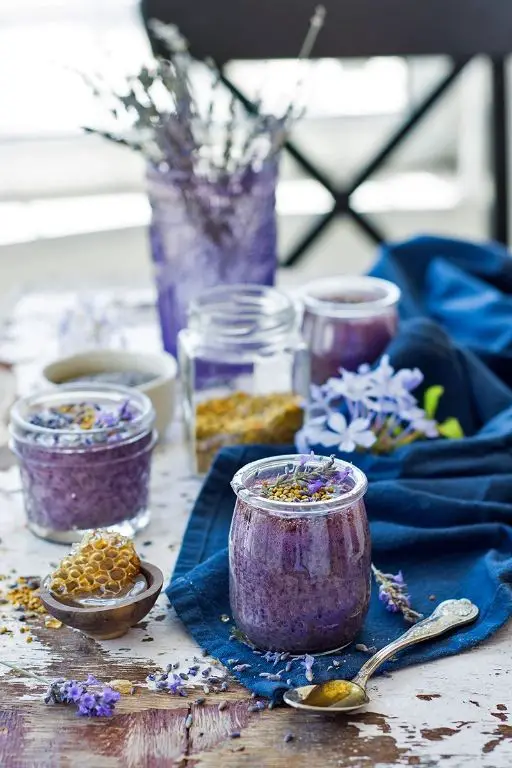 Blueberry Lavender Tapioca Pudding